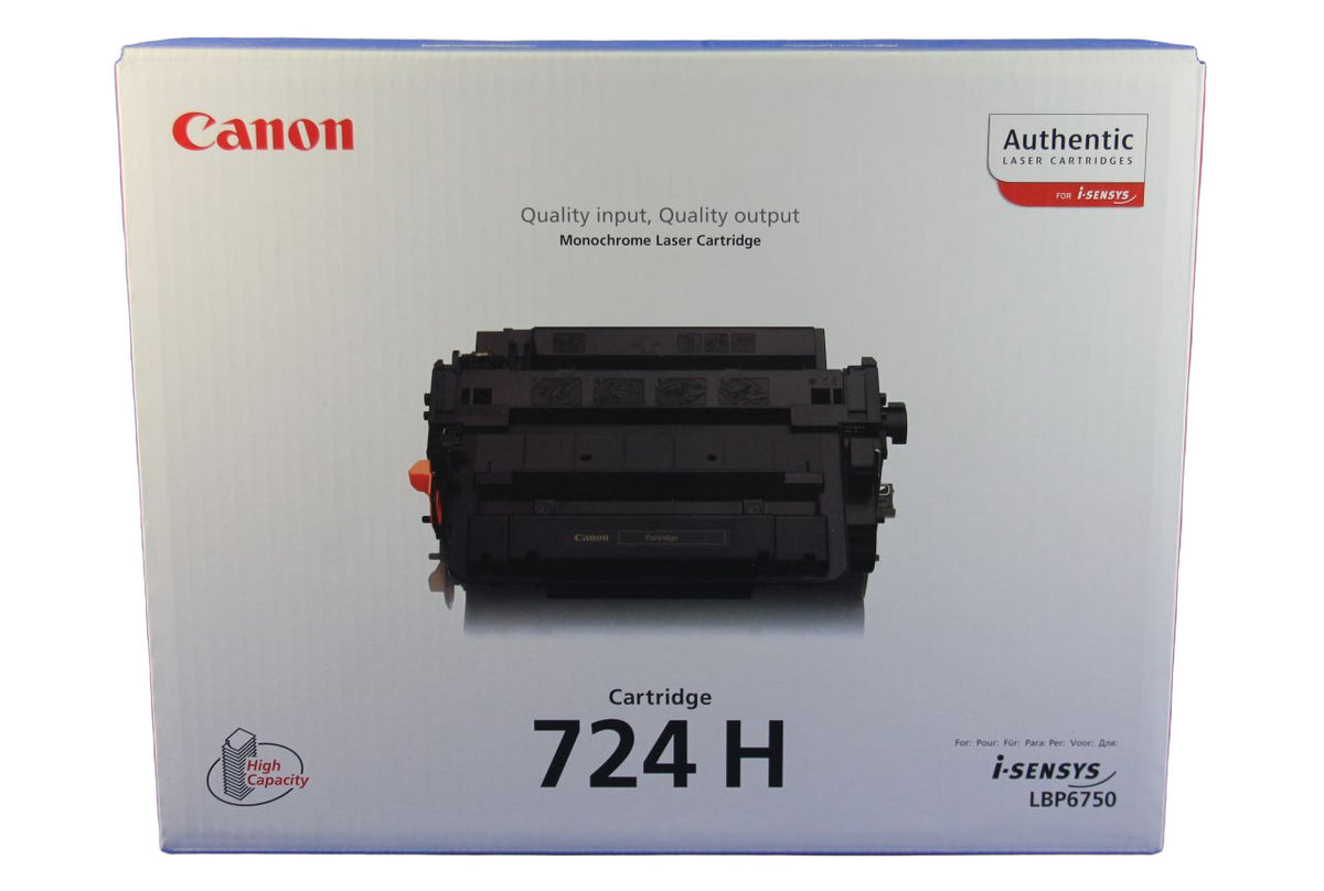 Canon 724H Cartridge Toner Black 3482B011 -A