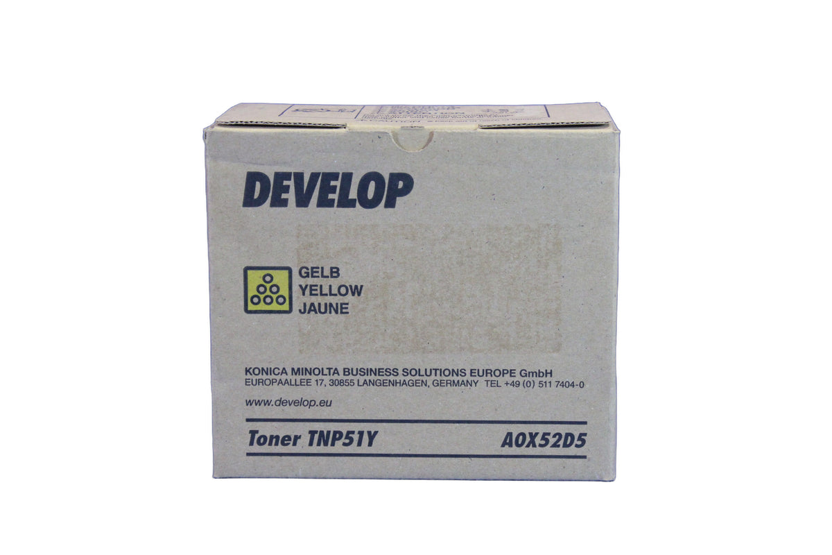 Develop TNP51Y Toner Yellow A0X52D5 -A