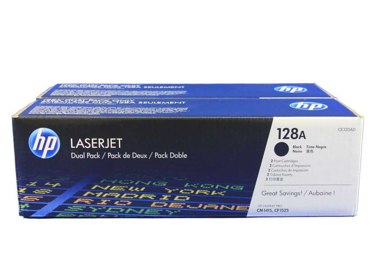 HP CE320AD ( HP 128A ) Doppelpack Toner Black -A