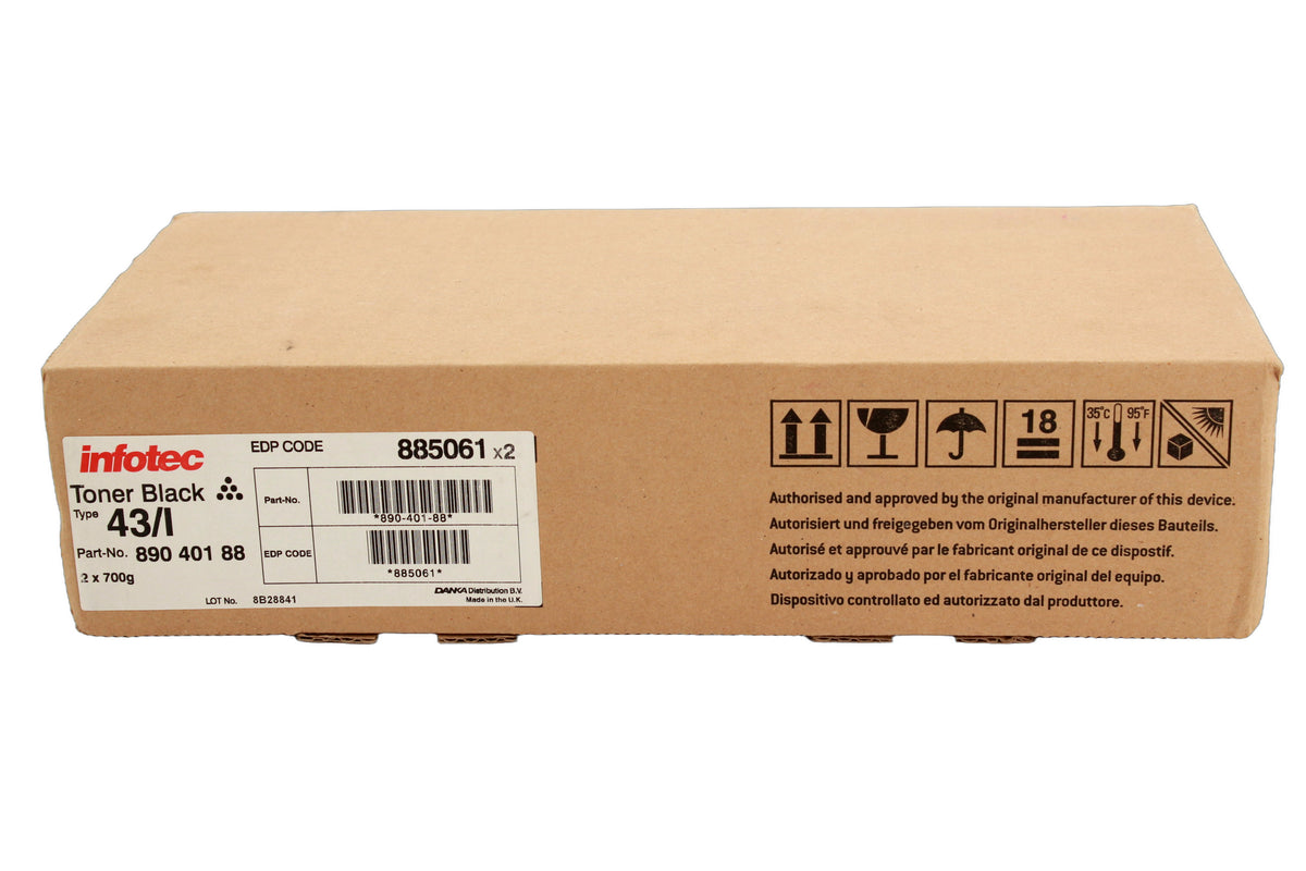 Infotec 885061 Tonerflasche Black Doppelpack 4351 MF -A