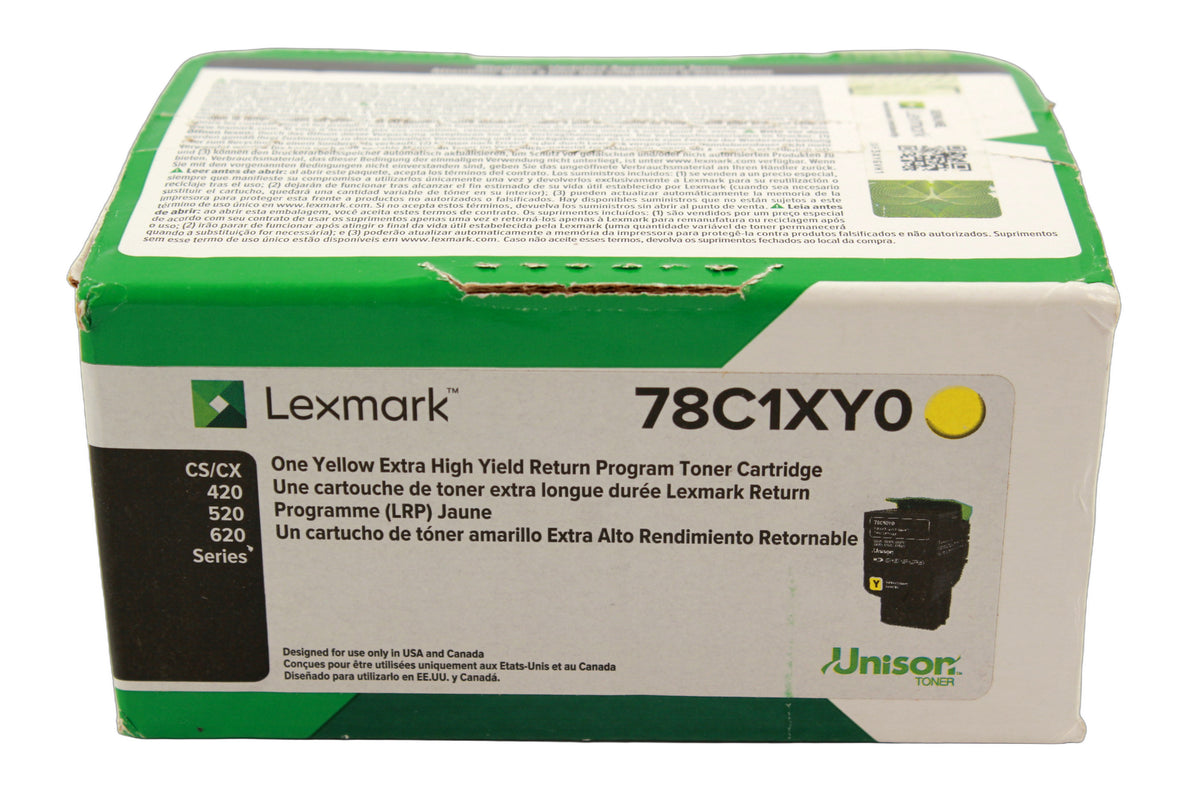Lexmark 78C1XY0 Toner Yellow (entspricht 78C2XY0) -A