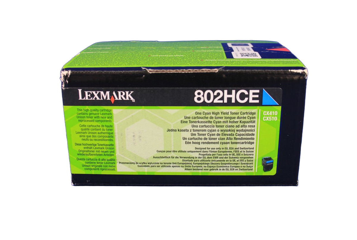 Lexmark 802HCE 80C2HCE Toner Cyan -A