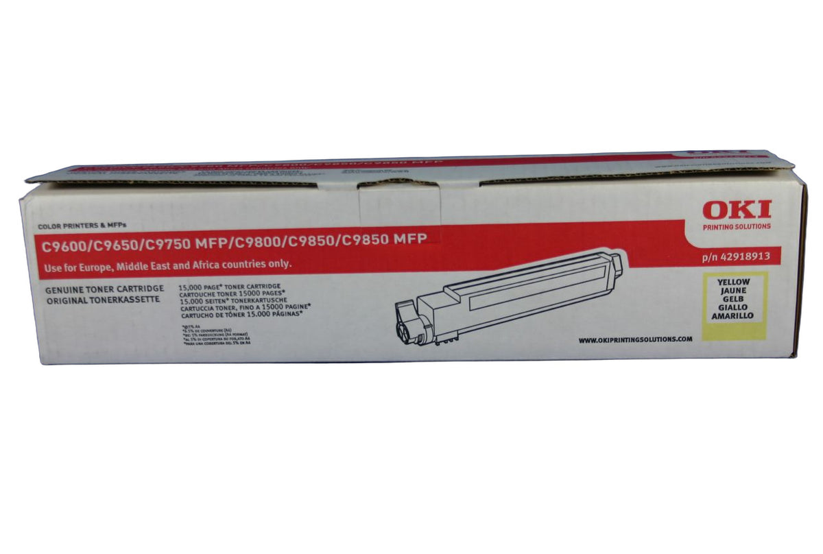 Oki 42918913 C9600 Toner Yellow -A