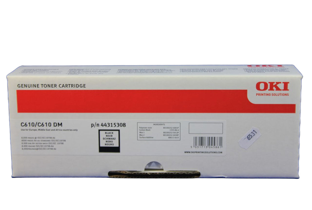 Oki 44315308 Toner Black -A