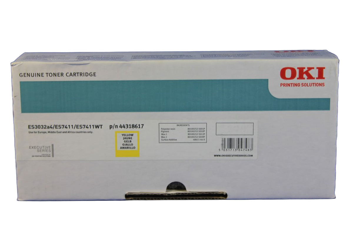 Oki 44318617 Toner Yellow ES7411 -B