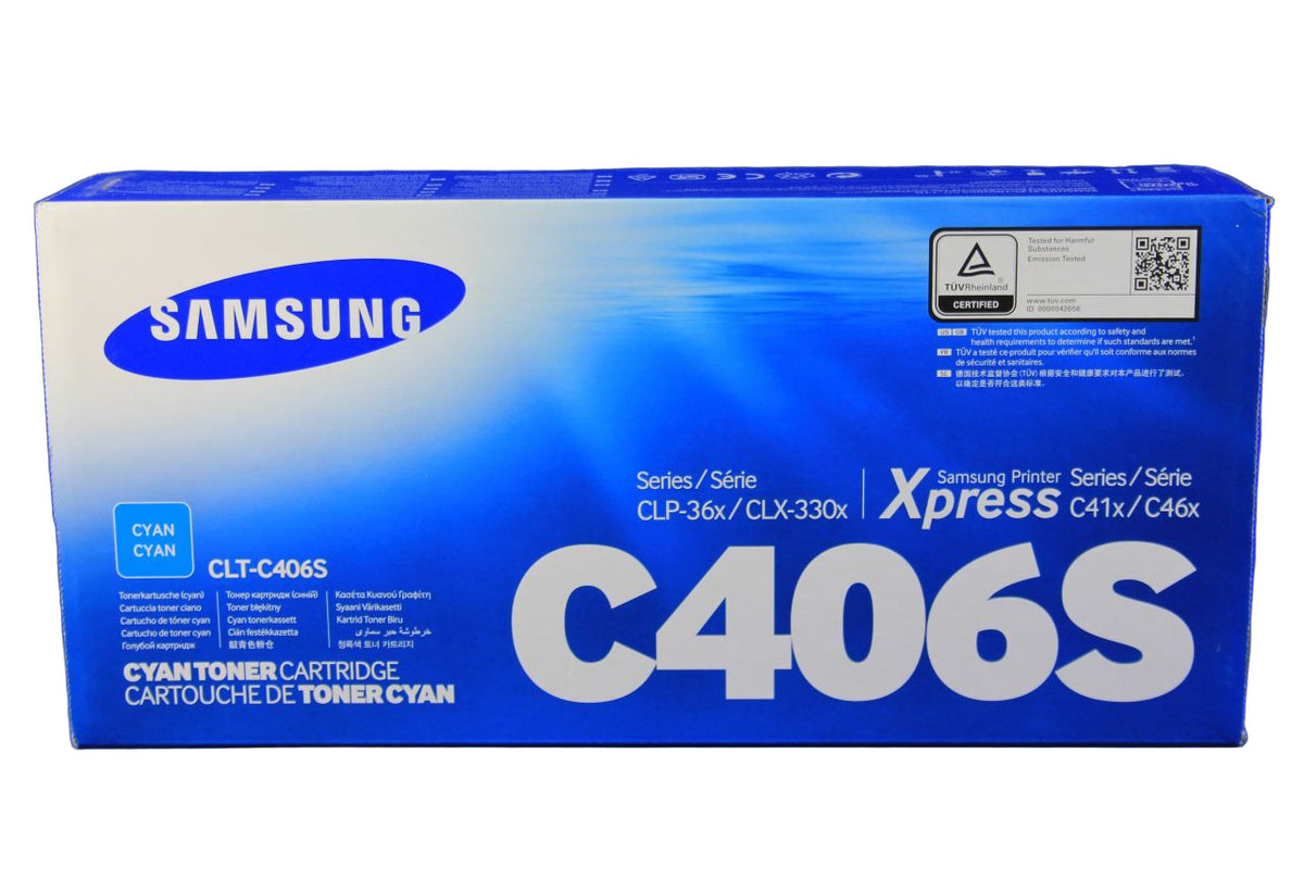 Samsung CLT-C406S/ELS Toner Cyan -B