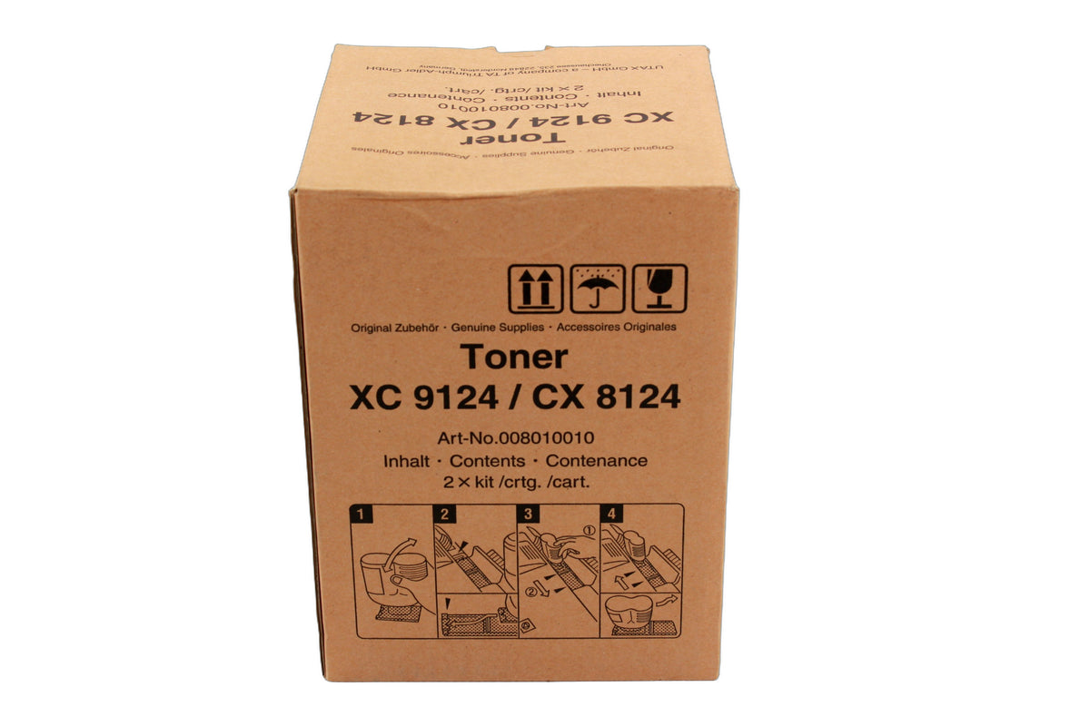 Utax 008010010 CX8142 XC9142 TONER Black 2-ER PACK -A